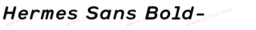 Hermes Sans Bold字体转换